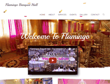 Tablet Screenshot of flamingobanquets.com